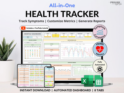 Health Wellness Automated Tracker (Video Course Included)