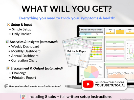 Health Wellness Automated Tracker (Video Course Included)